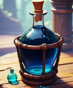 Blue Potion Bottle Diamond Painting