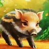 Boar Baby Art Diamond Painting