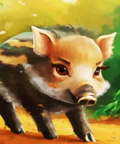 Boar Baby Art Diamond Painting