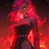 Burning Lava Woman Diamond Painting