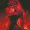 Burning Lava Woman Diamond Painting