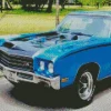 Classic Blue Buick Skylark Diamond Painting