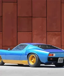 Classic Blue Lamborghini Diamond Painting