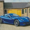 Dark Blue Ferrari Diamond Painting