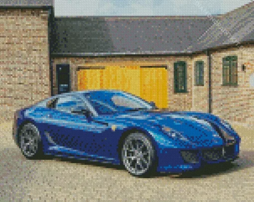 Dark Blue Ferrari Diamond Painting