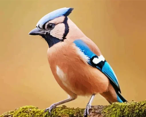 Eurasian Jay Bird Diamond Painting