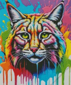 Graffiti Bobcat Diamond Painting