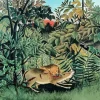 Henri Rousseau The Hungry Lion Diamond Painting