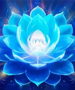 Magical Blue Lotus Diamond Painting