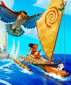 Moana Boat Diamond Painting