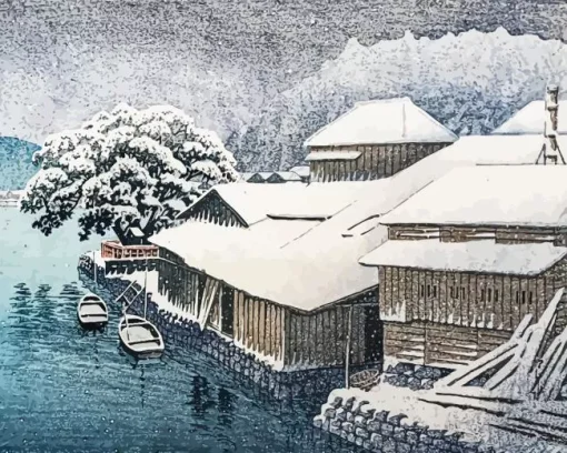 Nakaze Island Kyukitakami River Diamond Painting