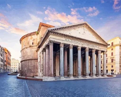 Pantheon Rome Diamond Painting