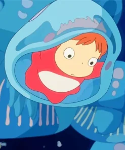 Ponyo In Jellyfish Diamond Painting