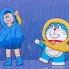 Adorable Nobita And Doraemon Diamond Painting