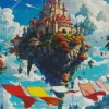 Aesthetic Flying House Diamond Painting