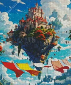 Aesthetic Flying House Diamond Painting