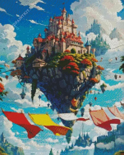 Aesthetic Flying House Diamond Painting