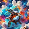 Aesthetic Turtle Art Diamond Painting