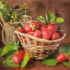 Basket Of Strawberries Diamond Painting