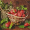 Basket Of Strawberries Diamond Painting