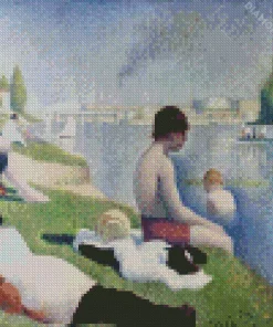 Bathers At Asnieres Diamond Painting