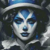 Beautiful Female Clown Diamond Painting