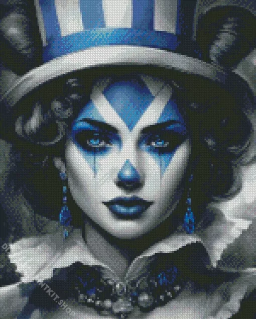 Beautiful Female Clown Diamond Painting