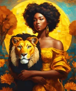 Beauty And The Lion Diamond Painting