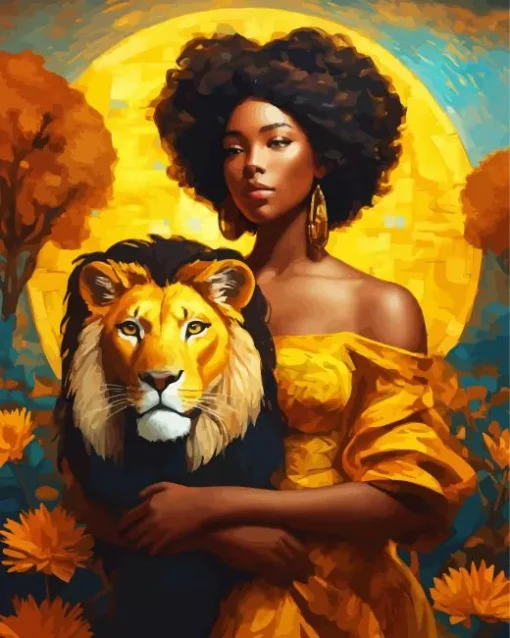 Beauty And The Lion Diamond Painting