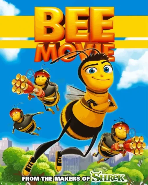 Bee Movie Poster Diamond Painting