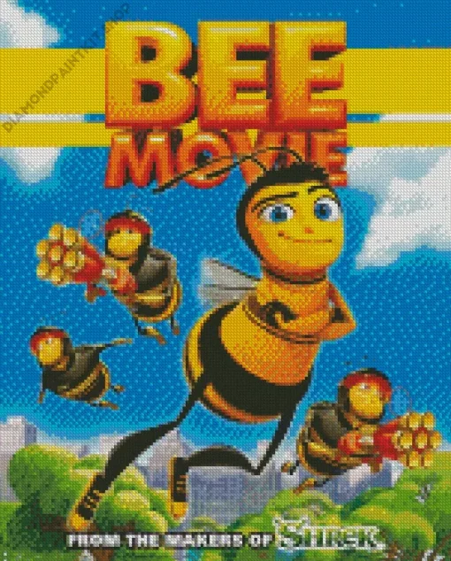 Bee Movie Poster Diamond Painting