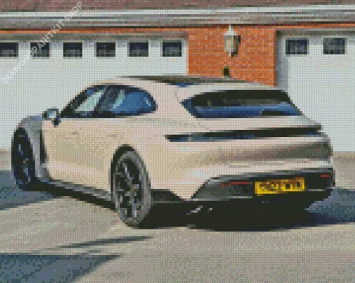 Beige Porsche Diamond Painting