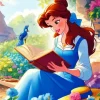 Belle Reading Diamond Painting