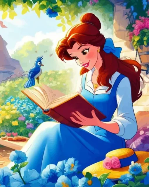 Belle Reading Diamond Painting