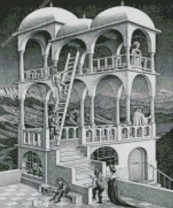 Belvedere By Maurits Cornelis Escher Diamond Painting