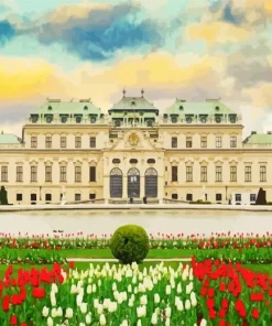 Belvedere Garden Vienna Diamond Painting