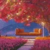 Bench Under A Tree Diamond Painting