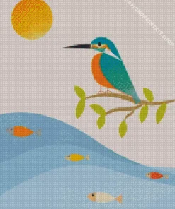 Bird Illustration Diamond Painting