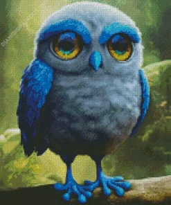 Bird With Big Eyes Diamond Painting