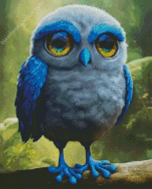 Bird With Big Eyes Diamond Painting