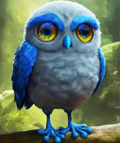 Bird With Big Eyes Diamond Painting