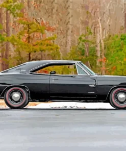 Black 69 Charger Car Diamond Painting