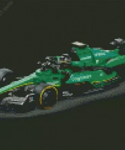 Black And Green F1 Car Diamond Painting