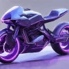 Black And Purple Motorcycle Diamond Painting