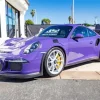 Black And Purple Porsche Diamond Painting