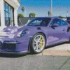 Black And Purple Porsche Diamond Painting