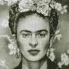 Black And White Frida Kahlo Diamond Painting