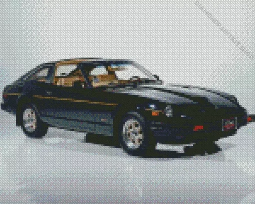 Black Datsun Car Diamond Painting