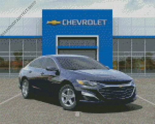 Black Malibu Car Diamond Painting