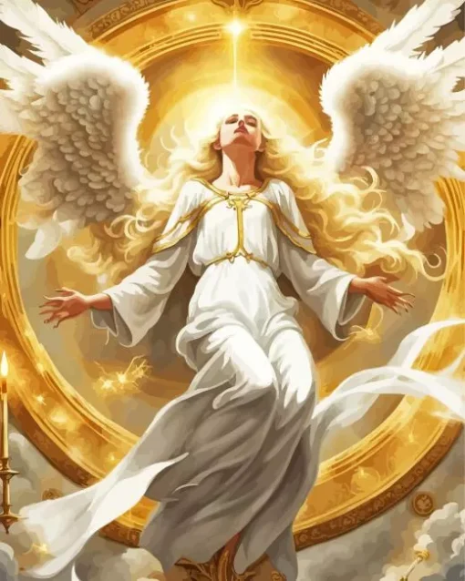 Blonde Angel Diamond Painting